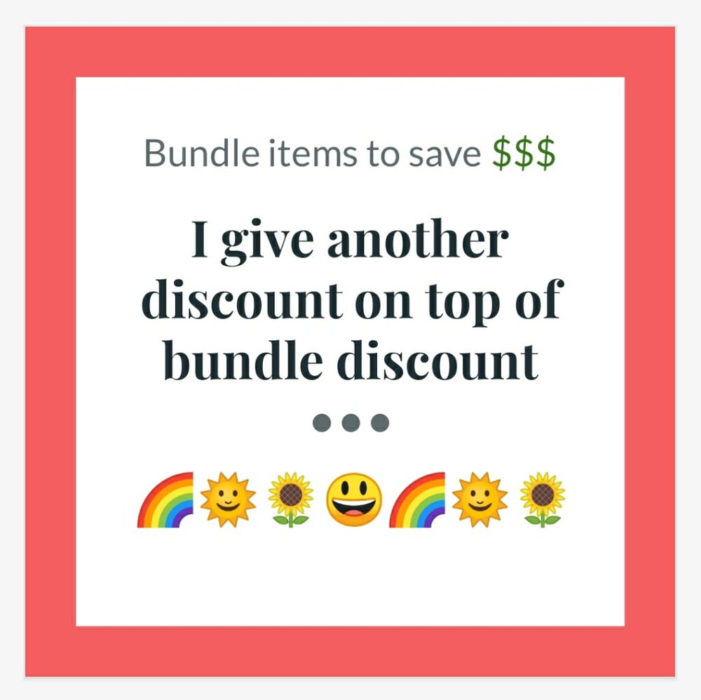 Bundle items to save money!